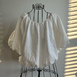 Endless Rose White Textured Blouse